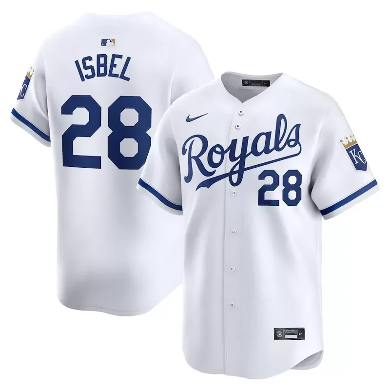 Kansas City Royals #23 Zack Greinke Home Limited Player White Baseball jersey - Image 5