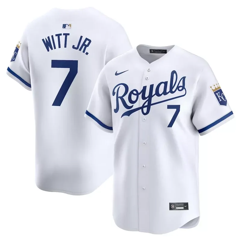 Kansas City Royals #34 Freddy Fermin Home Limited Player White Baseball jersey - Image 3