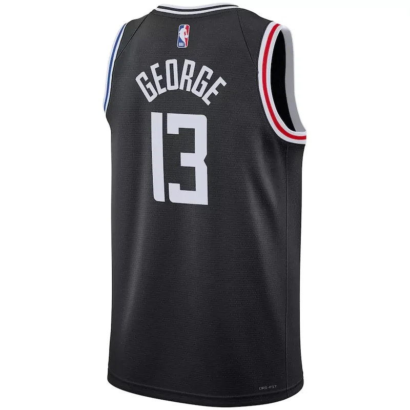 Los Angeles Clippers #13 paul george unisex 202223 association edition white Basketball jersey - Image 3