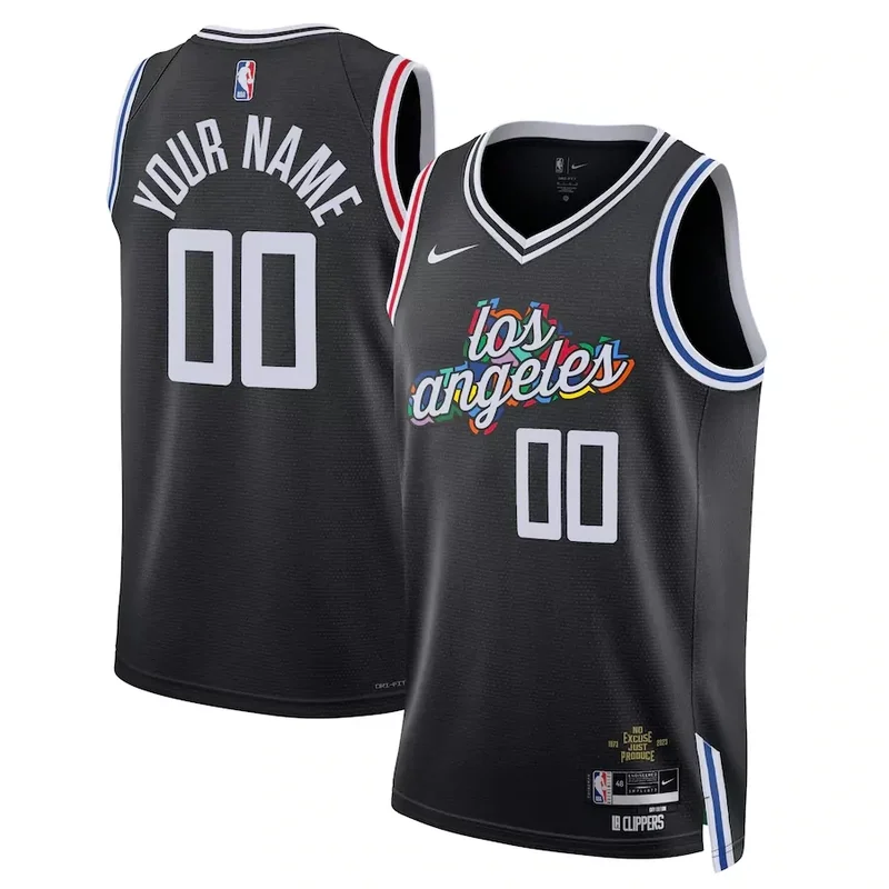 Los Angeles Clippers #13 paul george unisex 202223 association edition white Basketball jersey - Image 2