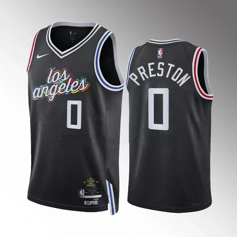 Los Angeles Clippers custom black city edition 2022 23 jersey Basketball jersey - Image 2