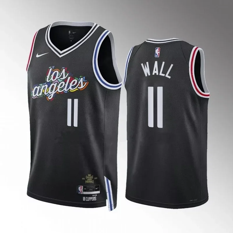 Los Angeles Clippers #9 Serge Ibaka Reward Gray Basketball jersey - Image 5