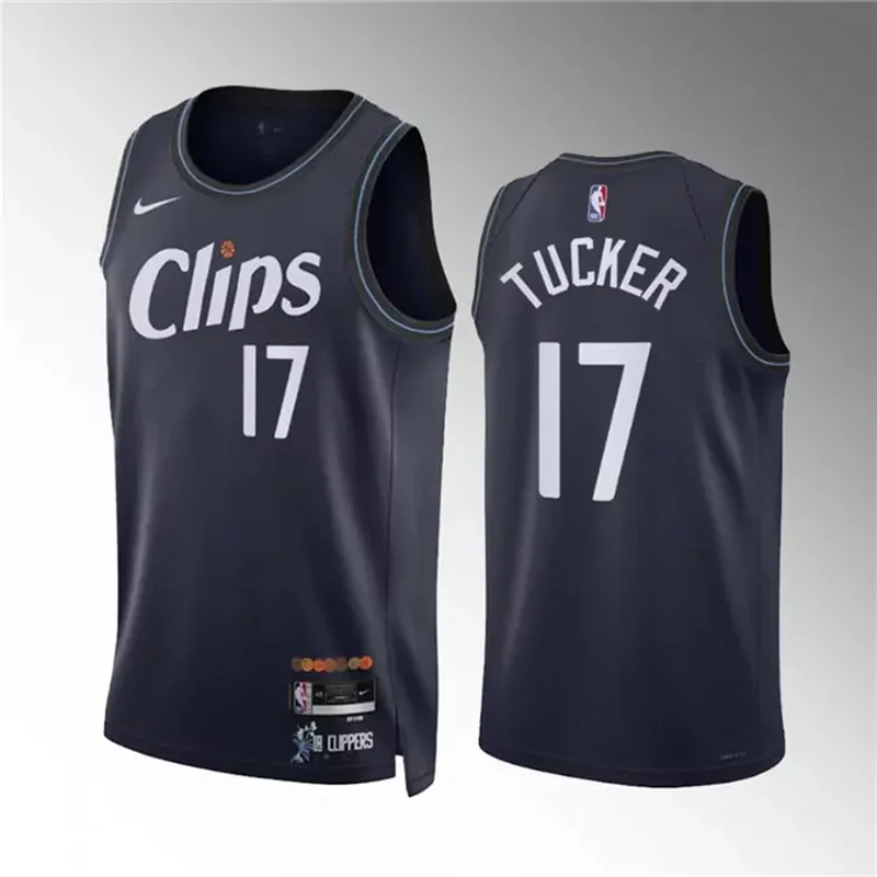 Los Angeles Clippers #1 Reggie Jackson 75th Anniversary 2021 22 City Blue Basketball jersey - Image 5
