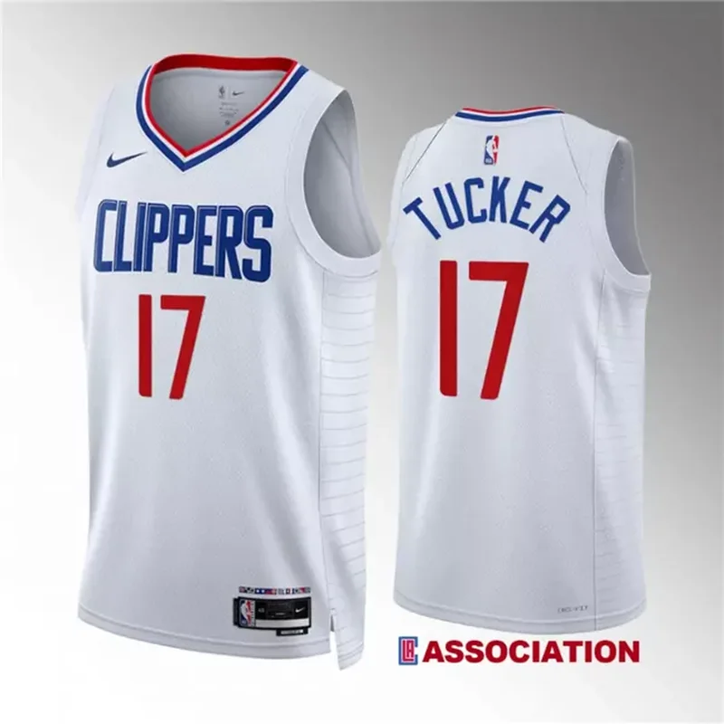 Los Angeles Clippers #17 P.J. Tucker White Association Edition Stitched Basketball jersey - Image 2