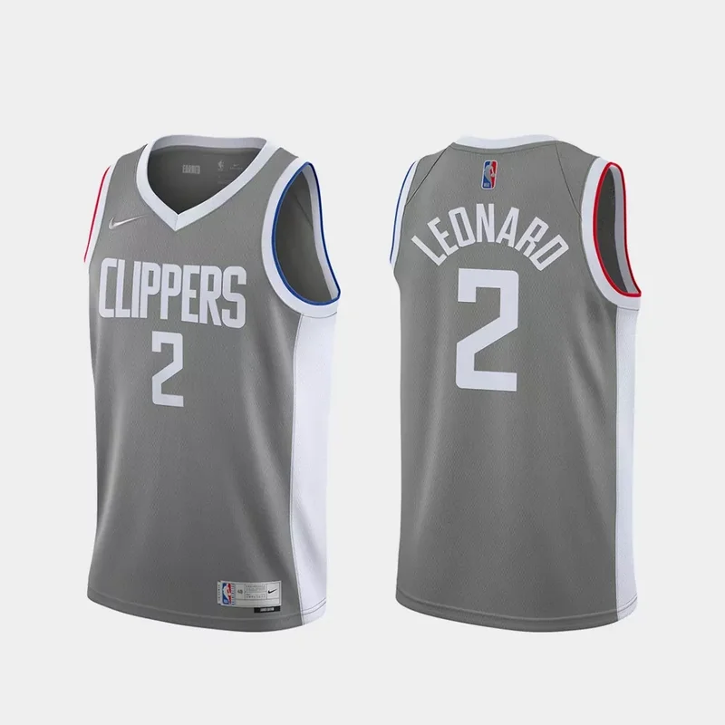 Los Angeles Clippers #2 Kawhi Leonard Reward Gray Basketball jersey