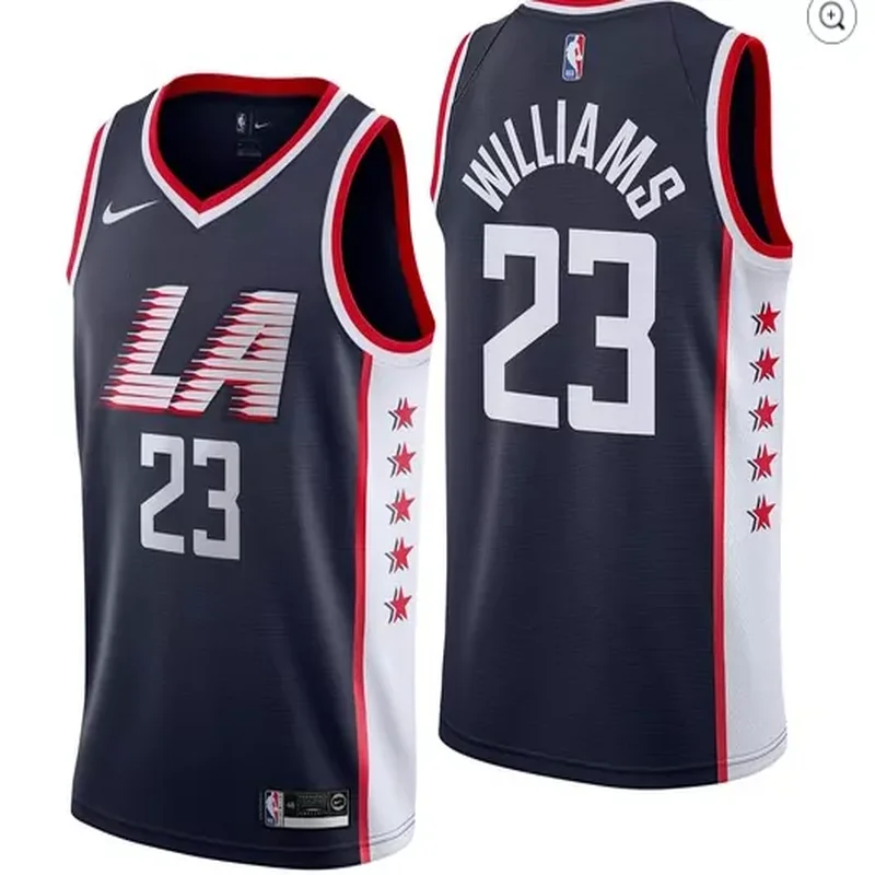 Los Angeles Clippers #17 P.J. Tucker Blue Icon Edition Stitched Basketball jersey - Image 4