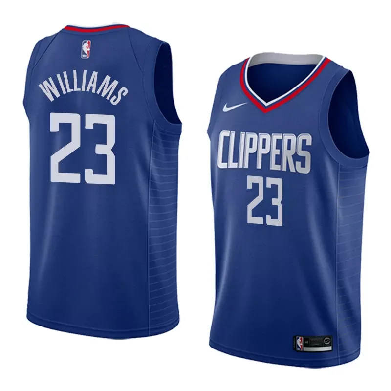 Los Angeles Clippers #23 Louis Williams 18 19New Season Blue Color 2 Basketball jersey