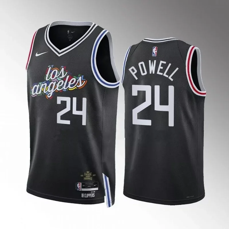 Los Angeles Clippers custom black city edition 2022 23 jersey Basketball jersey - Image 4