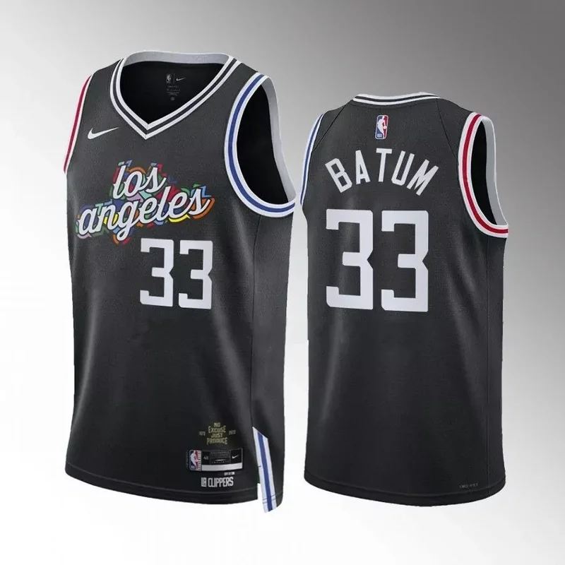 Los Angeles Clippers custom black city edition 2022 23 jersey Basketball jersey - Image 5