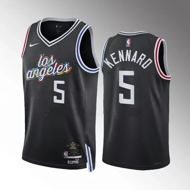 Los Angeles Clippers #13 paul george black city edition 2022 23 jersey Basketball jersey - Image 2