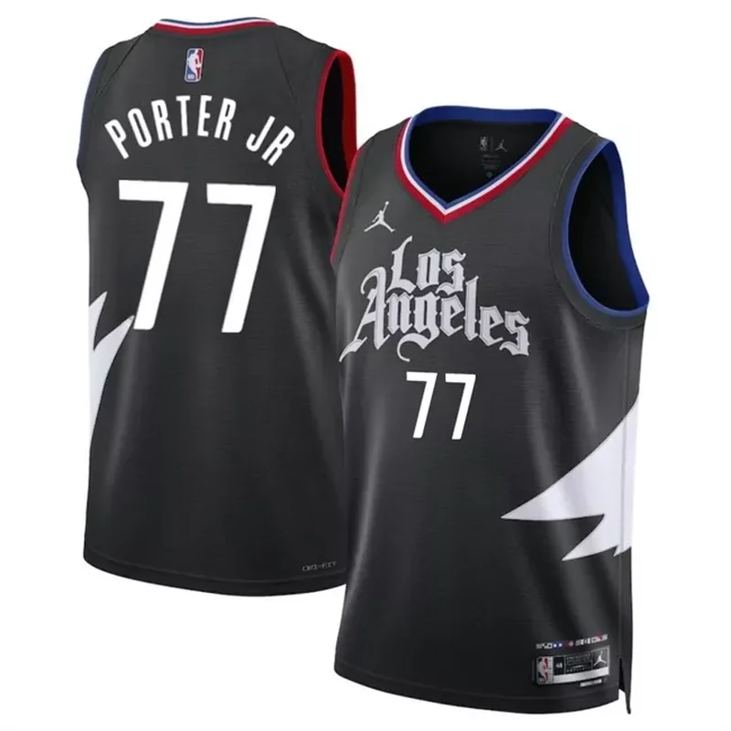 los angeles clippers #10 eric gordon black 2022 23 city edition stitched Basketball jersey - Image 2