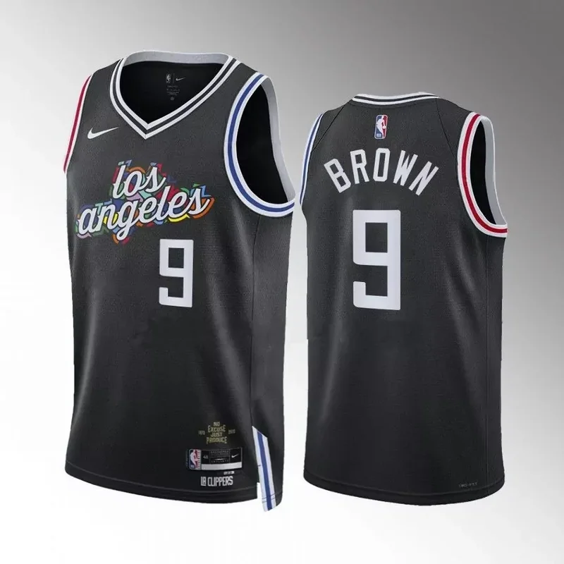 Los Angeles Clippers #13 paul george black city edition 2022 23 jersey Basketball jersey - Image 5