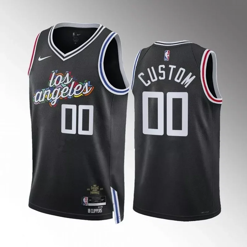 Los Angeles Clippers custom black city edition 2022 23 jersey Basketball jersey
