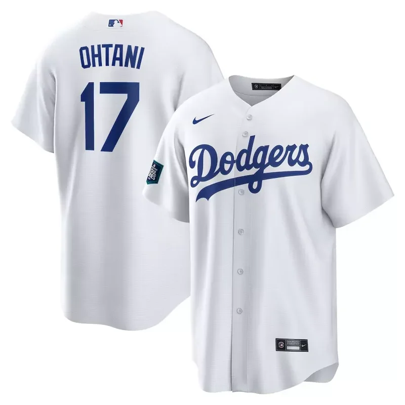 2020 World Series patch Cody Bellinger Los Angeles Dodgers Alternate 2020 Player Royal V2001 Baseball jersey - Image 3