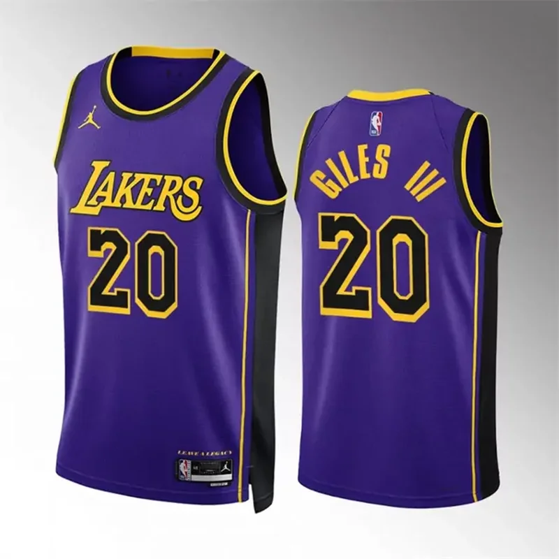 Los Angeles Lakers #20 Harry Giles Iii Purple Statement Edition Stitched Basketball Basketball jersey