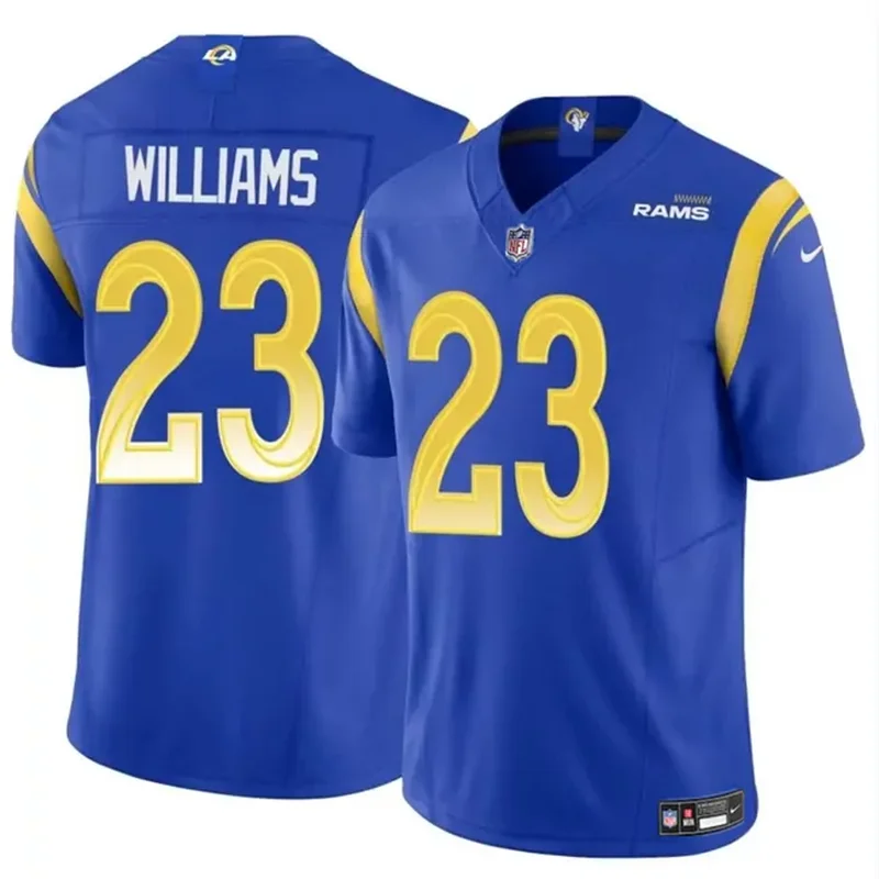 Los Angeles Rams #23 Kyren Williams Blue 2024 Vapor Untouchable Stitched Football Football jersey
