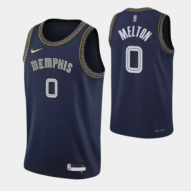 Memphis Grizzlies #13 Jaren Jackson Jr. 75th Anniversary City Navy Basketball jersey - Image 2