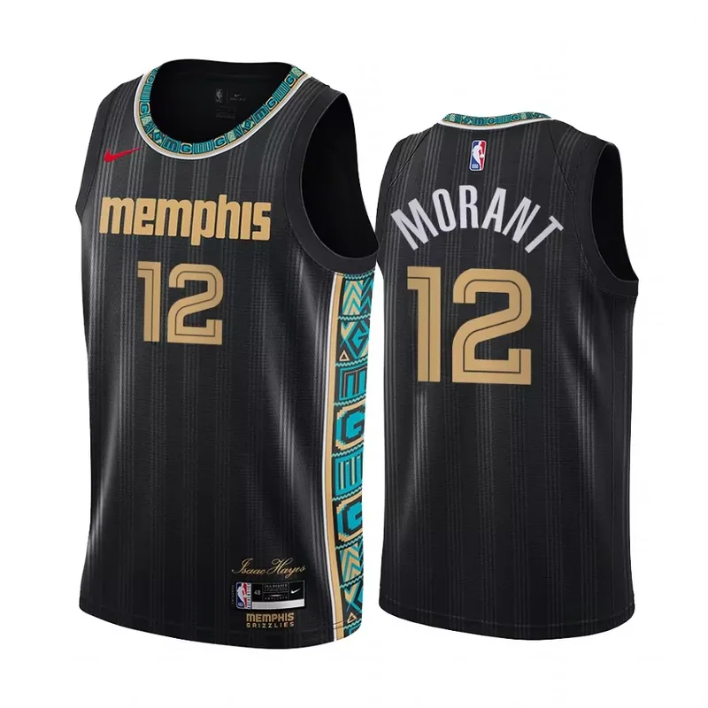 Memphis Grizzlies #14 Zach Edey Navy Icon Edition Stitched Basketball jersey - Image 3