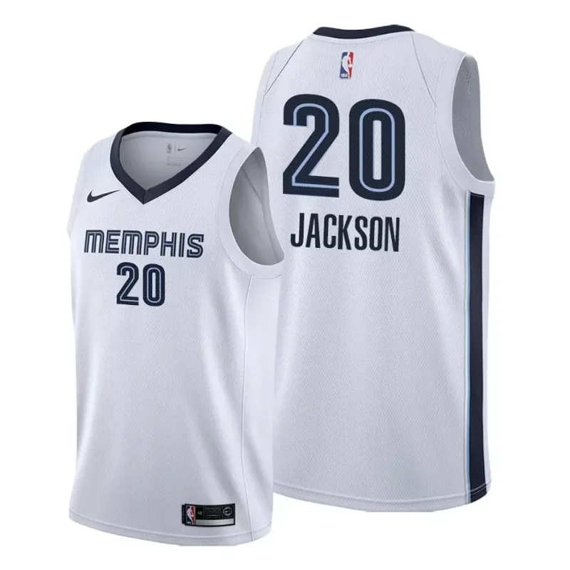 Memphis Grizzlies #14 Zach Edey Navy Icon Edition Stitched Basketball jersey - Image 4