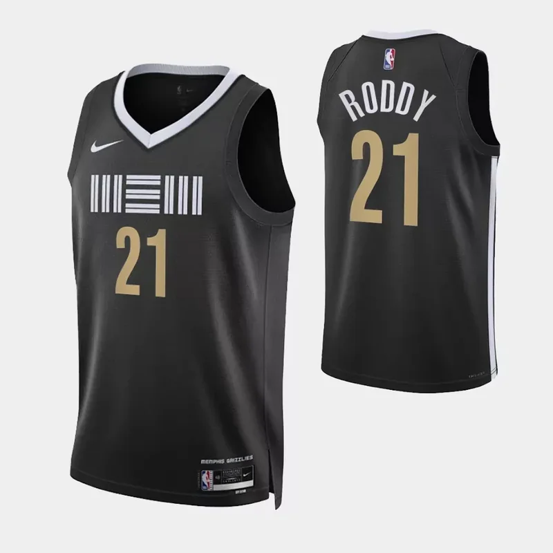 Memphis Grizzlies #18 Tosan Evbuomwan Blue Statement Edition Stitched Basketball jersey - Image 3