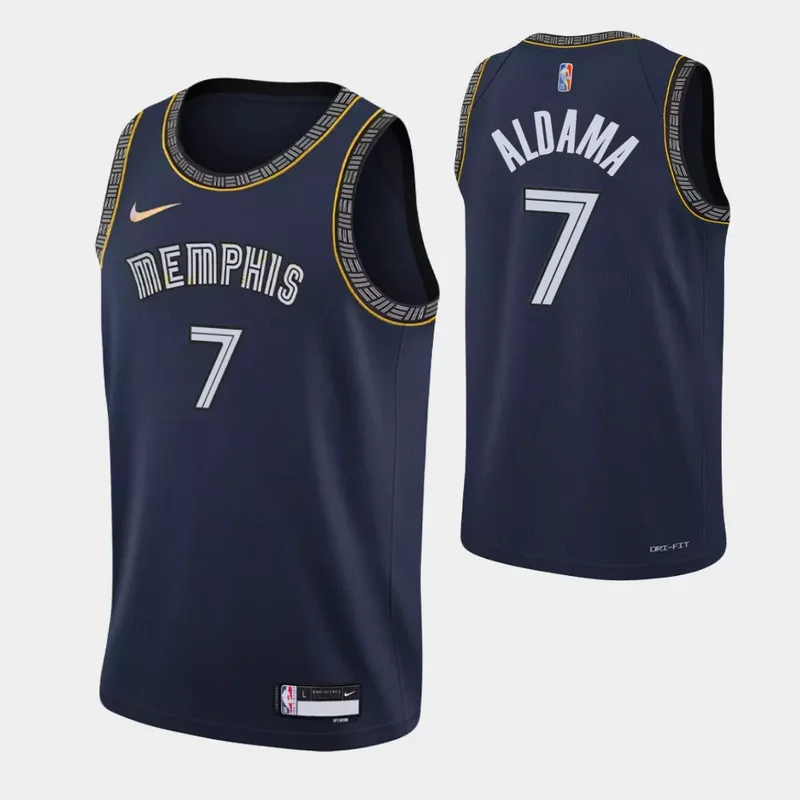 Memphis Grizzlies #4 Steven Adams 75th Anniversary City Navy Basketball jersey - Image 2