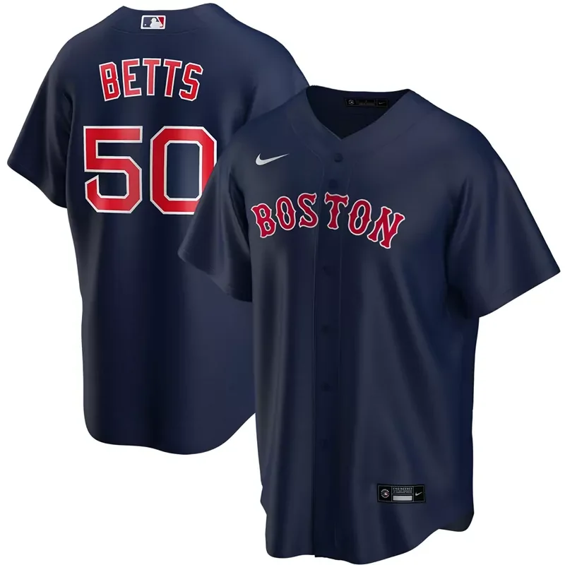 Mens Boston Red Sox Mookie Betts White Home 2020 Player Team Baseball jersey - Image 4