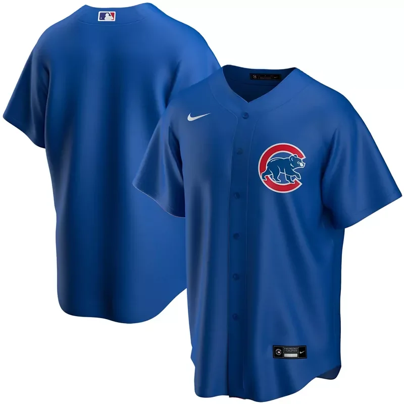 Mens Chicago Cubs Royal Alternate 2020 Team V2002 Baseball jersey