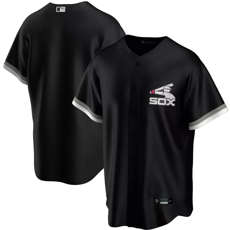 Mens Chicago White Sox Black 2020 Spring Training Team Baseball jersey