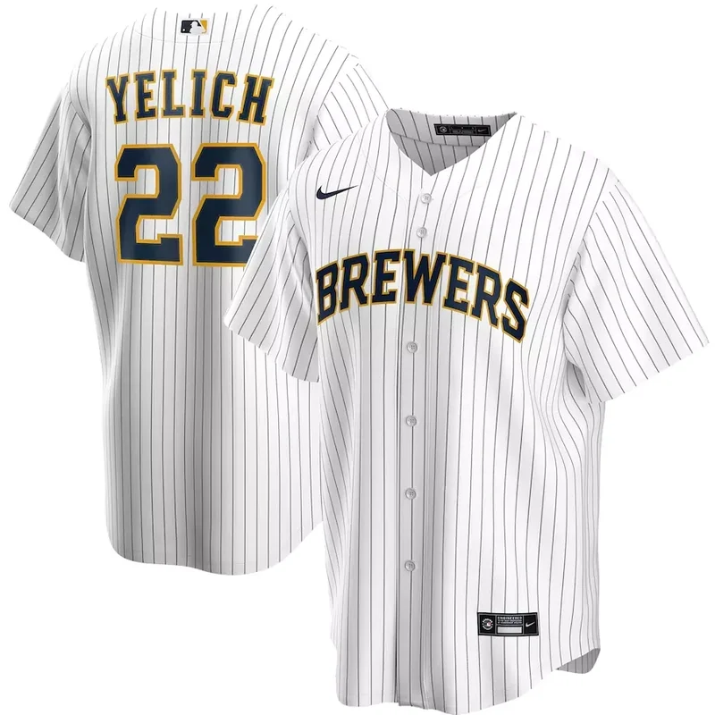 Milwaukee Brewers #12 Hunter Renfroe Brew Crew City Connect Powder Blue Stitched Baseball jersey - Image 5