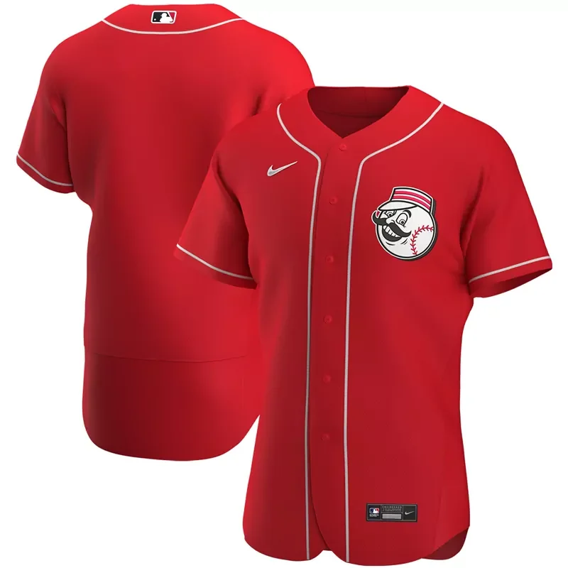 Cincinnati Reds #44 Elly De La Cruz Alternate Red Baseball jersey - Image 4