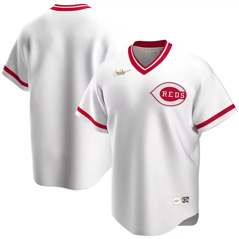 Cincinnati Reds #44 Elly De La Cruz Gray Cool Base Stitched Baseball Baseball jersey - Image 3