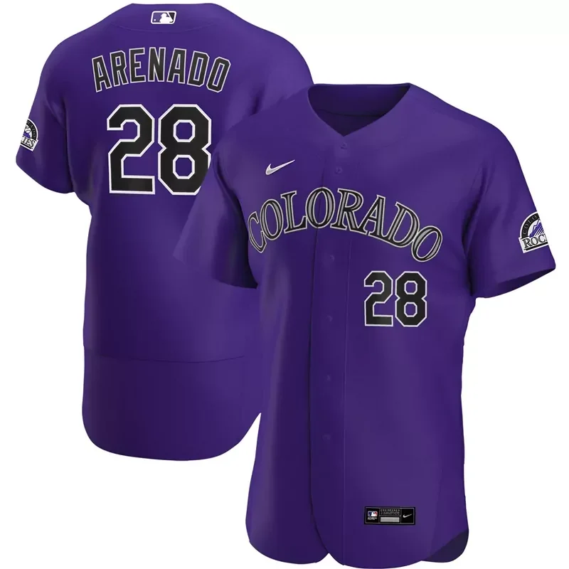 Colorado Rockies #23 Kris Bryant City Connect Flex Base Baseball jersey - Image 2