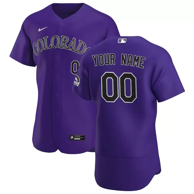 colorado rockies blank royal 2023 all star stitched baseball Baseball jersey - Image 5