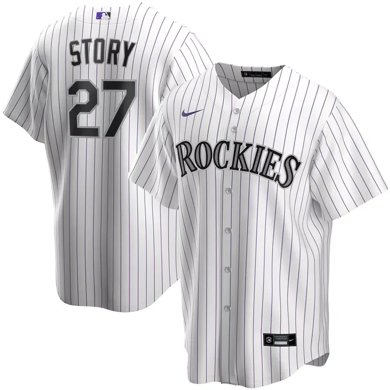colorado rockies blank royal 2023 all star stitched baseball Baseball jersey - Image 4