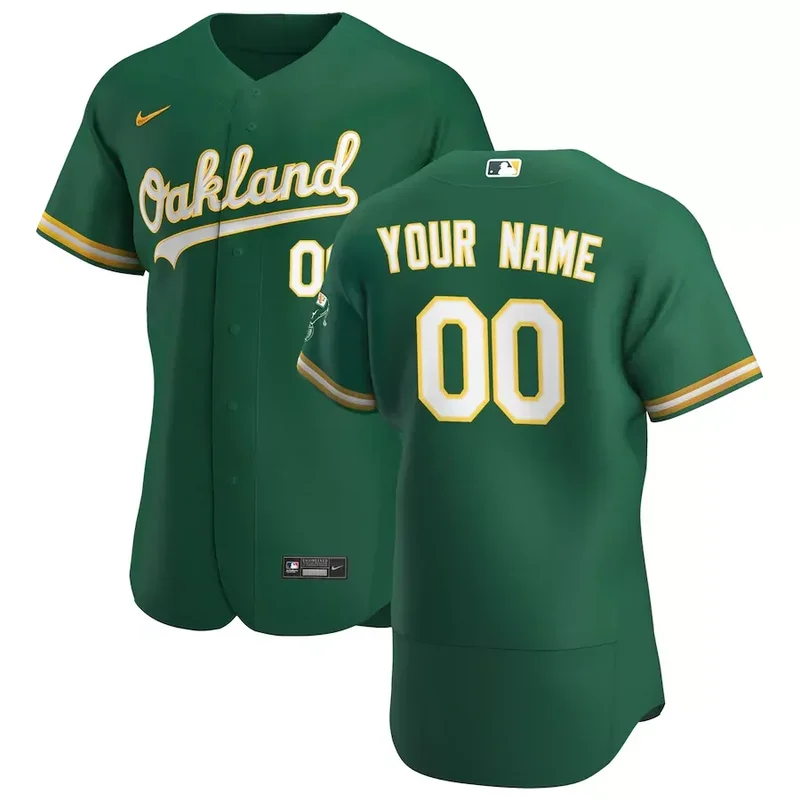 Oakland Athletics Blank Adult Baseball jersey - Image 4