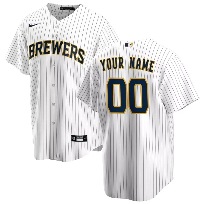 Milwaukee Brewers #9 Jake Bauers Cream Cool Base Stitched Baseball jersey - Image 4