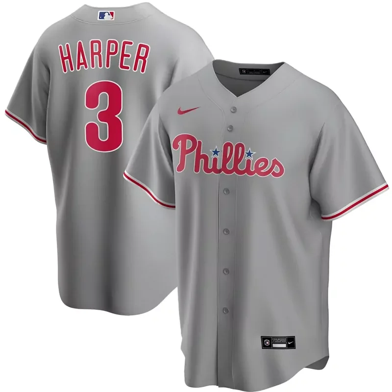 Mens Mike Schmidt Light Blue Philadelphia Phillies Road Cooperstown Collection Player Baseball jersey - Image 4
