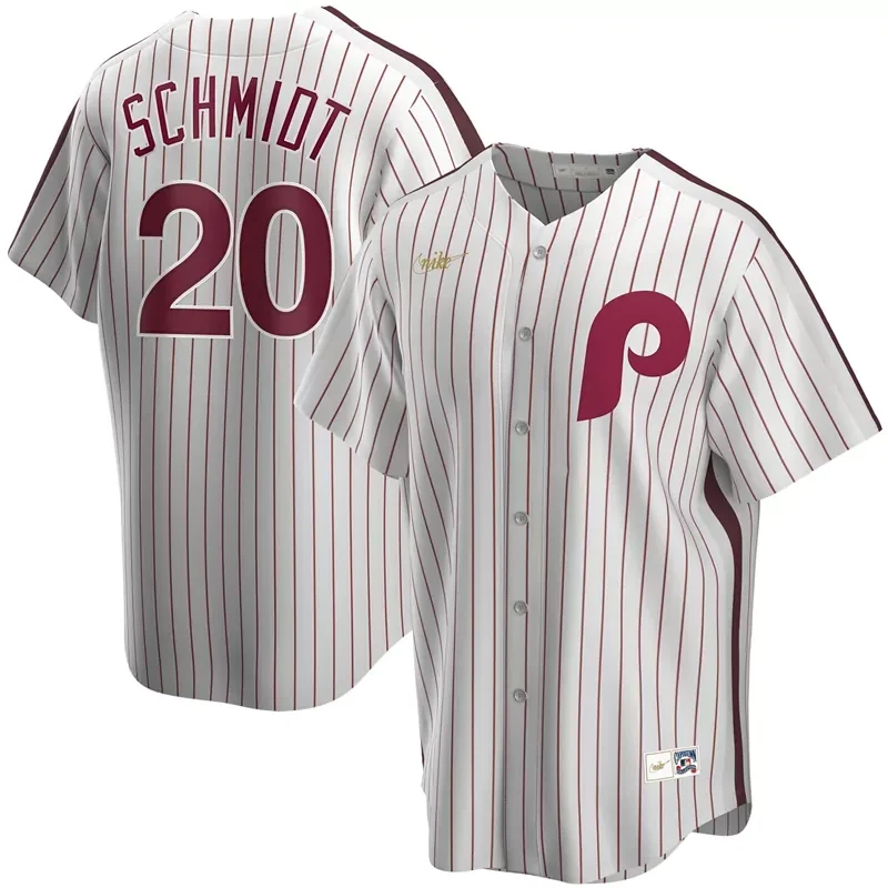 Mens Mike Schmidt Light Blue Philadelphia Phillies Road Cooperstown Collection Player Baseball jersey - Image 2