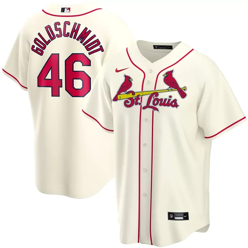 Mens Paul Goldschmidt Light Blue St Louis Cardinals Alternate 2020 Player Football jersey - Image 3