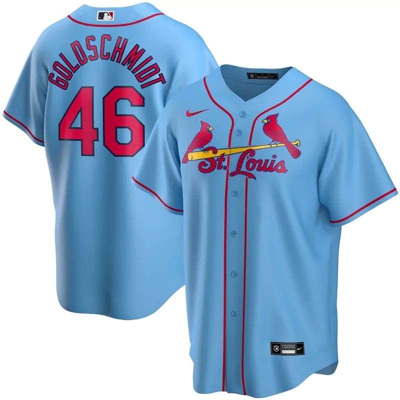 Mens St Louis Cardinals Paul Goldschmidt White Home 2020 Player 1 V2002 Football jersey - Image 4