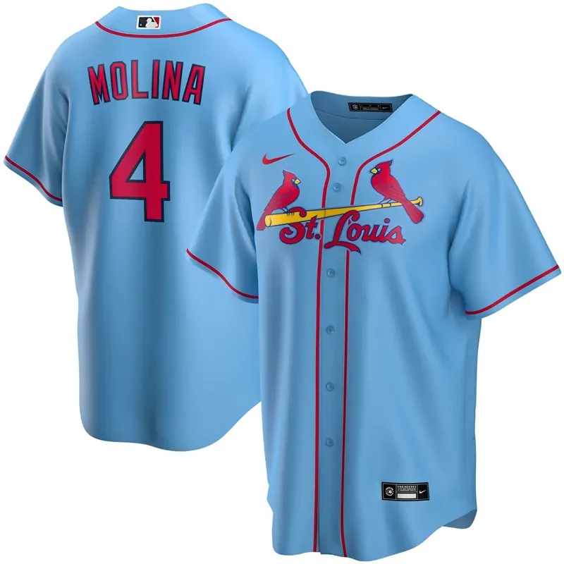 Mens Paul Goldschmidt Light Blue St Louis Cardinals Alternate 2020 Player Football jersey - Image 2