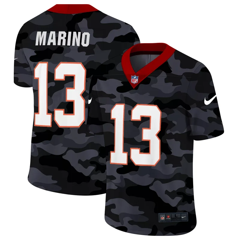 Miami Dolphins 13 Marino 2020 Camo Salute to Service Limited Football jersey