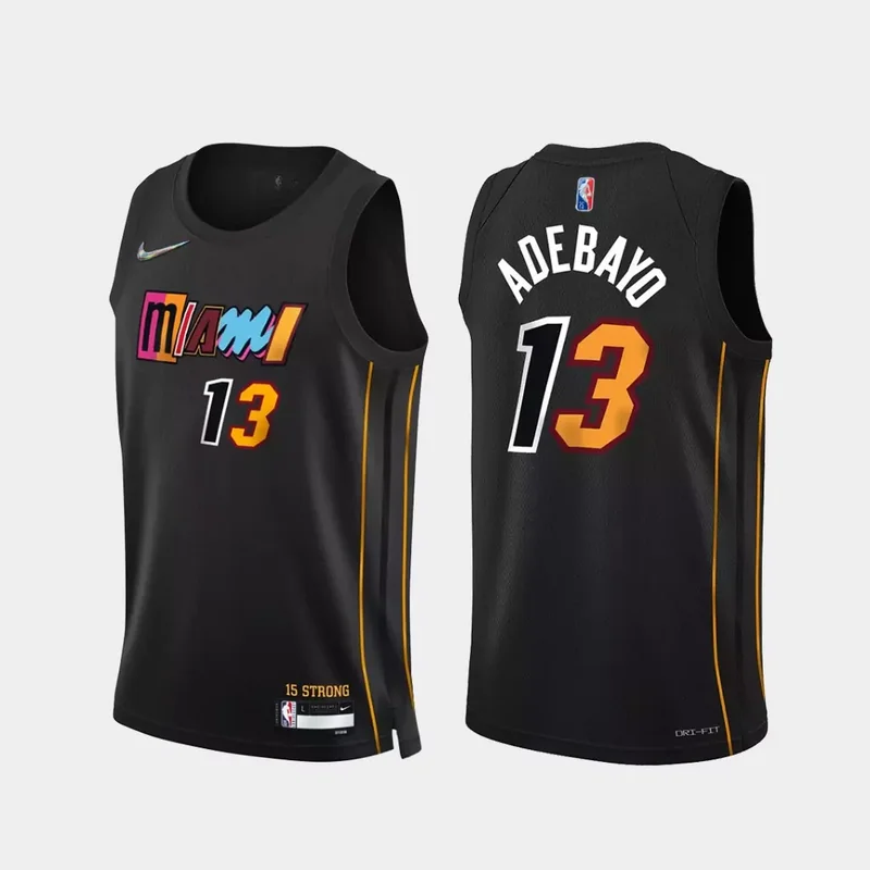 Miami Heat Custom 75th Anniversary City Black Basketball jersey - Image 5