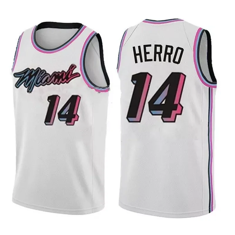 Miami Heat 14 Tyler Herro 2021 City Edition Basketball jersey
