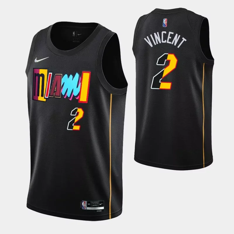 Miami Heat #15 Precious Achiuwa Urban Gradient Basketball jersey - Image 3