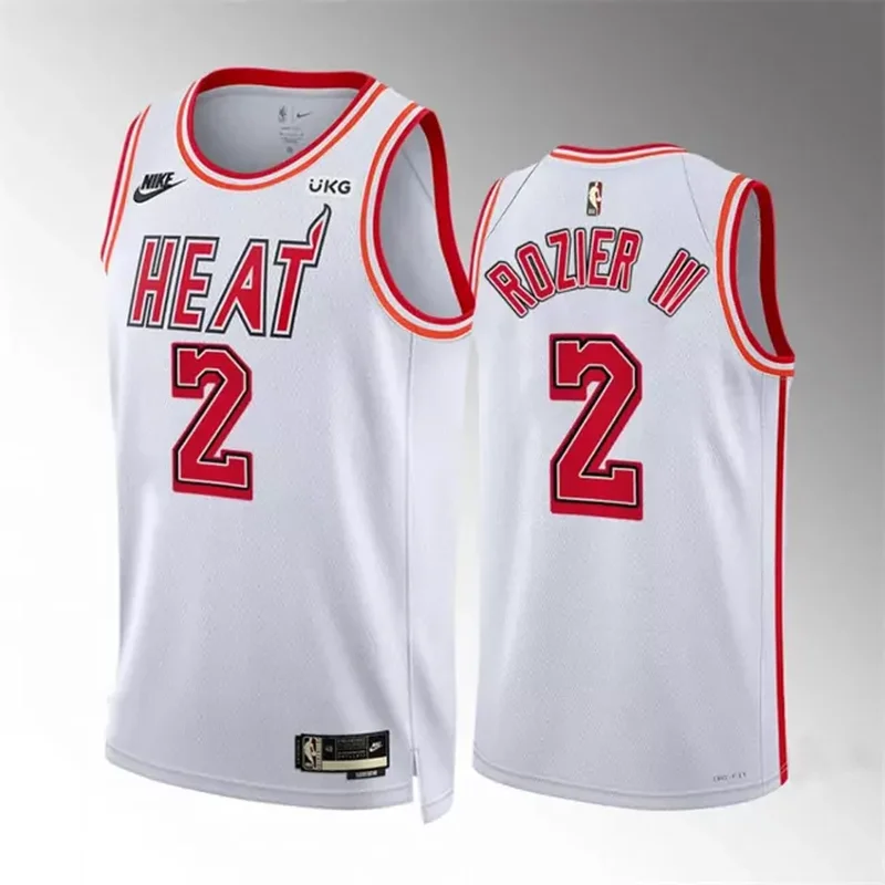 Miami Heat Customized White 2023 Finals Classic Edition With NO.6 Patch Stitched Basketball jersey - Image 4