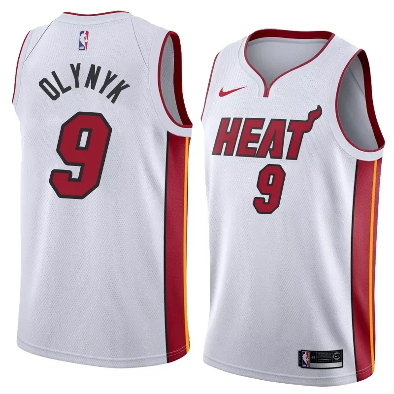 Miami Heat Walton Jr. #14 White Red Basketball jersey - Image 5