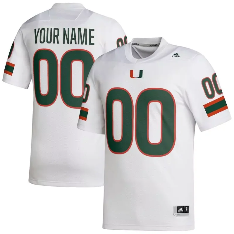 Miami Hurricanes Customized Black Stitched Football Football jersey - Image 3