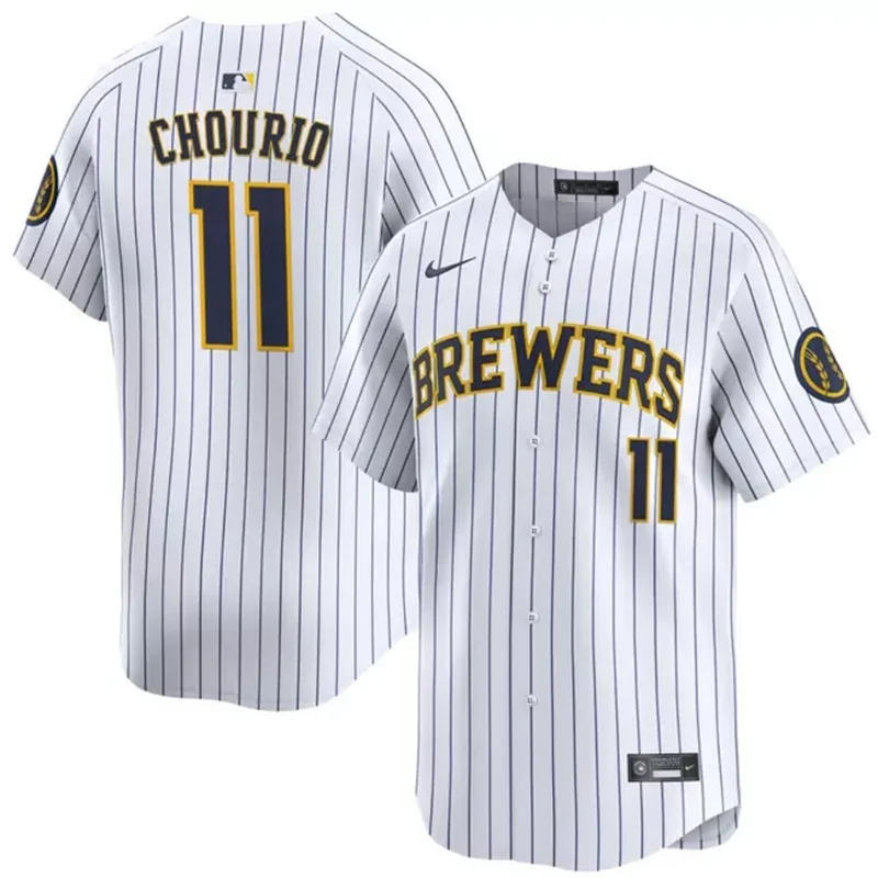 Milwaukee Brewers #11 Jackson Chourio White 2024 Alternate Limited Baseball jersey