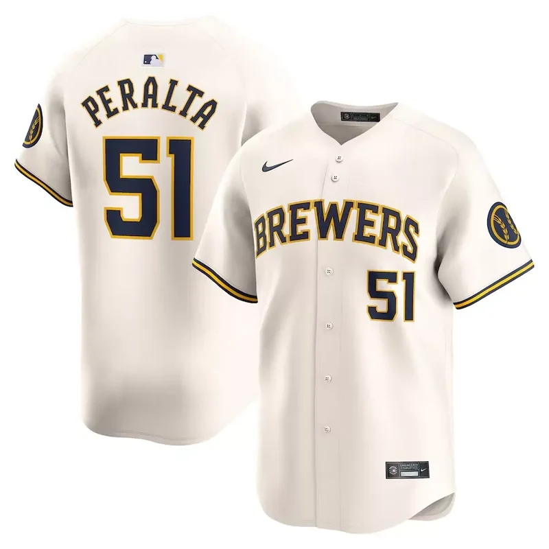 Milwaukee Brewers #11 Jackson Chourio White 2024 Alternate Limited Baseball jersey - Image 3